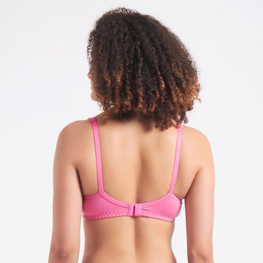 Ladies' Non-Padded Bra, Pink, large image number null