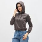 Ladies' Sweatshirt, भूरा, small image number null