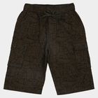 Boys' Olive Relaxed Fit Cotton Jamaican Shorts, Olive, small