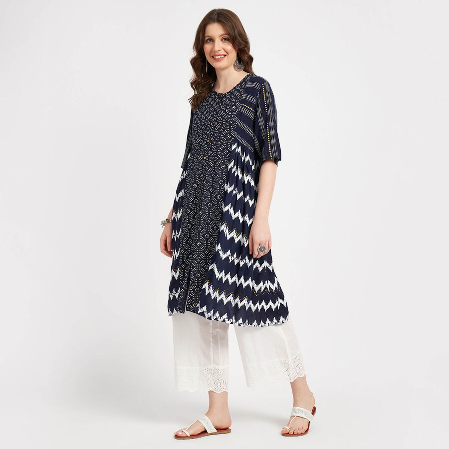 Solid Empire Line Women, Navy Blue, large image number null
