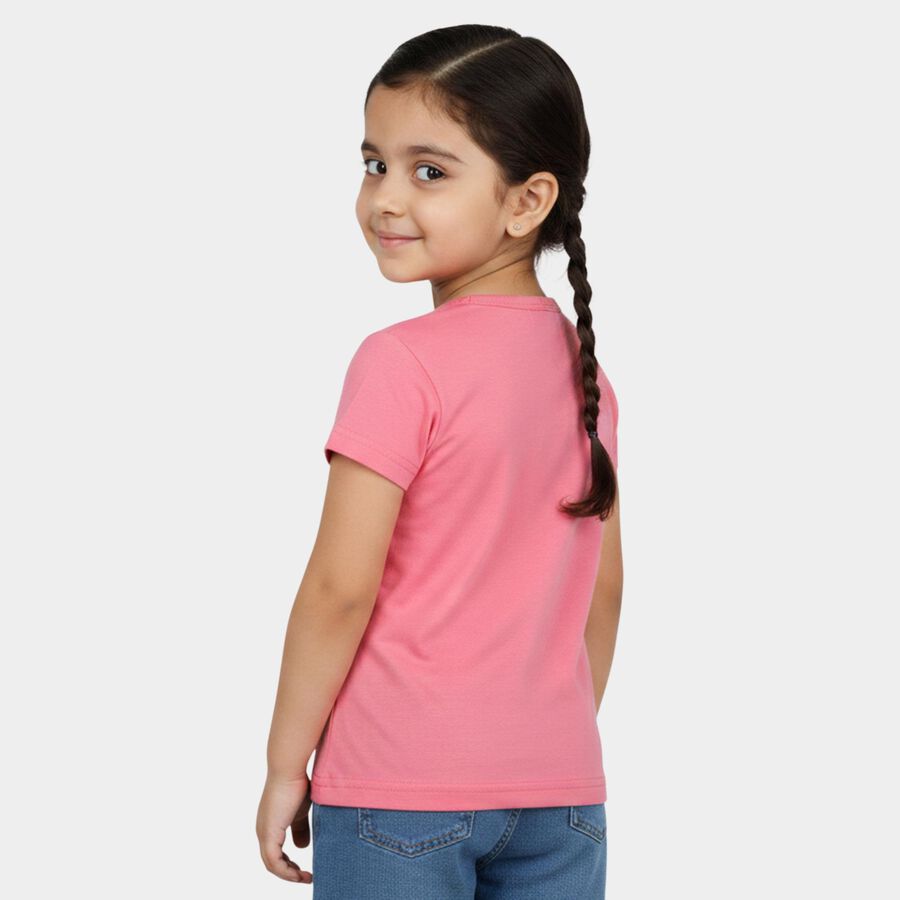 Girls' T-Shirt, Light Pink, large