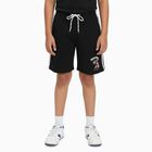 Boys Cotton Blend Bermuda Shorts, काला, small