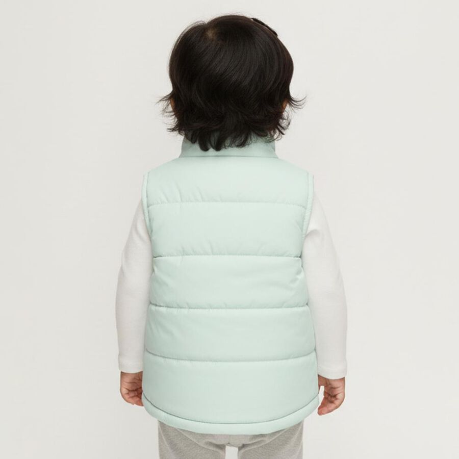 Infants Light Mint Green Zip Casual Jacket, Light Green, large image number null