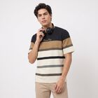 Men's Off White Round Neck Regular T-Shirt, ऑफ व्हाइट, small