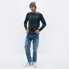 Men's Muted Brown Knitted Beanie Cap, भूरा, small