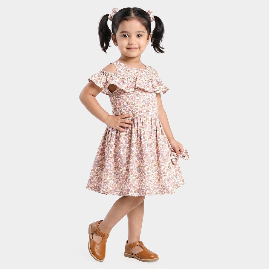 Girls' Frock, Off White, large