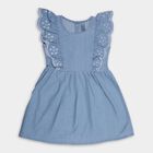Girls' Frock, हल्का नीला, small image number null