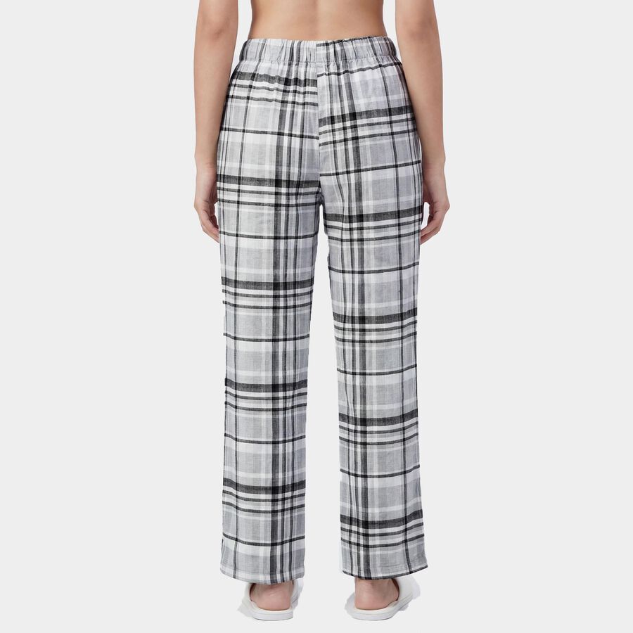 Women's Light Grey Regular-fit Heart Printed Pyjama, हल्का ग्रे, large