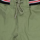Boys' Olive Cotton Regular Fit Bermuda Shorts, Olive, small