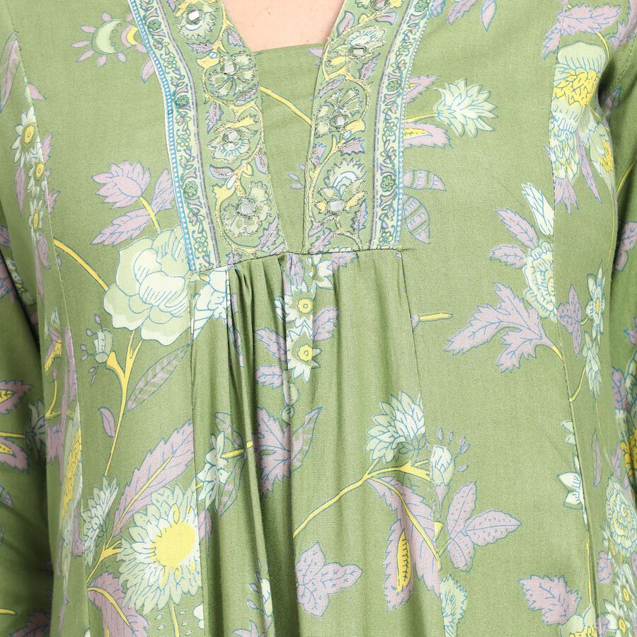 Ladies' Kurta Pyjama Set, हल्का हरा, large image number null
