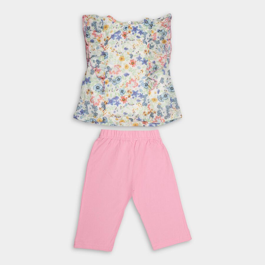 Girls' Capri Set, Light Green, large image number null