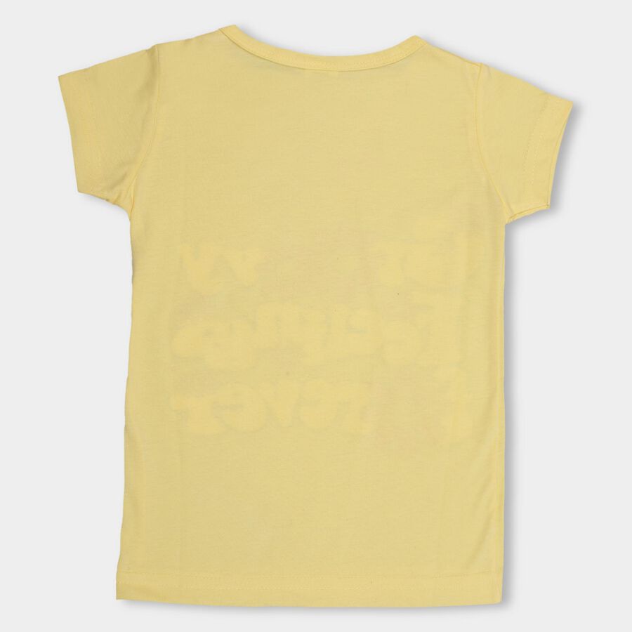 Girls' T-Shirt , Yellow, large image number null
