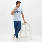 Men's Deep Blue Slim Fit Classic Jeans, मध्यम नीला, small image number null