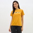 Ladies'Round Neck T-Shirt, Mustard, small image number null