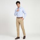 Men's Beige Slim Fit Chino Trousers, Beige, small