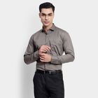 Men's 100% Cotton Formal Shirt, Dark Grey, small image number null