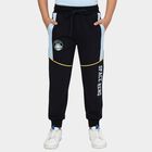 Boys' Navy Blue Space Print Elastic Waist Pyjama, नेवी ब्लू, small image number null