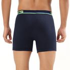 Men's Deep Midnight Navy Long-Length Trunks, Navy Blue, small image number null