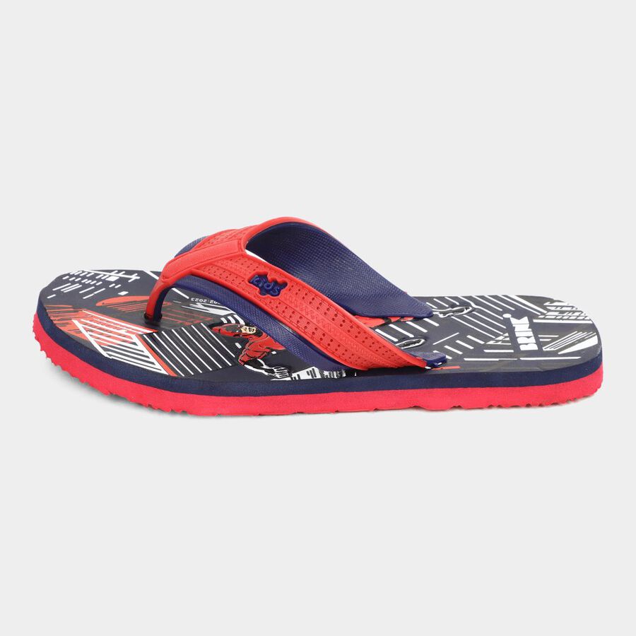 Kids' Embossed Slippers, Navy Blue, large image number null