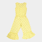 Girls Printed Jumpsuit, Yellow, small image number null