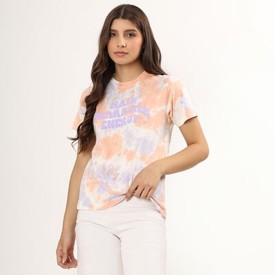 Ladies' 100% Cotton Round Neck T-Shirt 