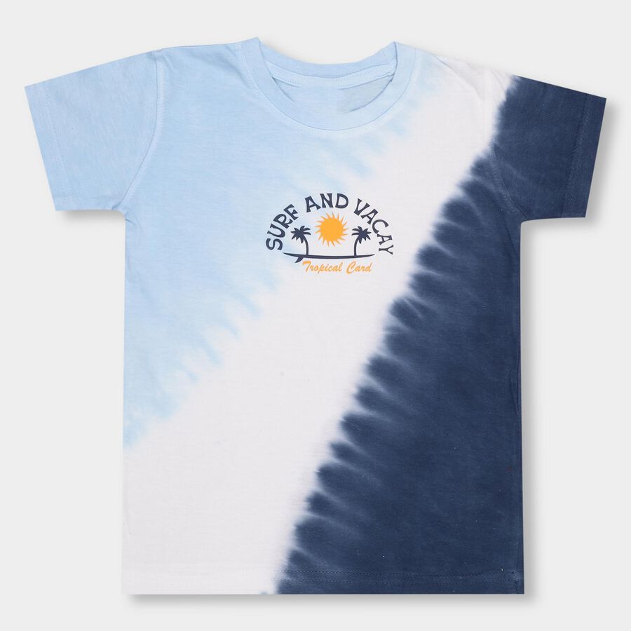 Boys' 100% Cotton Half Sleeves T-Shirt , हल्का नीला, large image number null