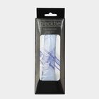 Men's Blue Checked Pack of 3 Handkerchief, मध्यम नीला, small