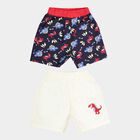 Infants Cotton Printed Half Pant, Navy Blue, small image number null