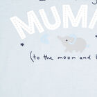 Infants Cotton Printed Full Sleeve Night Suit, Light Blue, small image number null