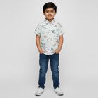 Boys' 100% Cotton Casual Shirt, Light Blue, small image number null