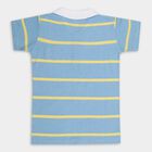 Boys' 100% Cotton Half Sleeves T-Shirt, हल्का नीला, small