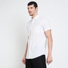 Men's 100% Cotton Casual Shirt , White, small
