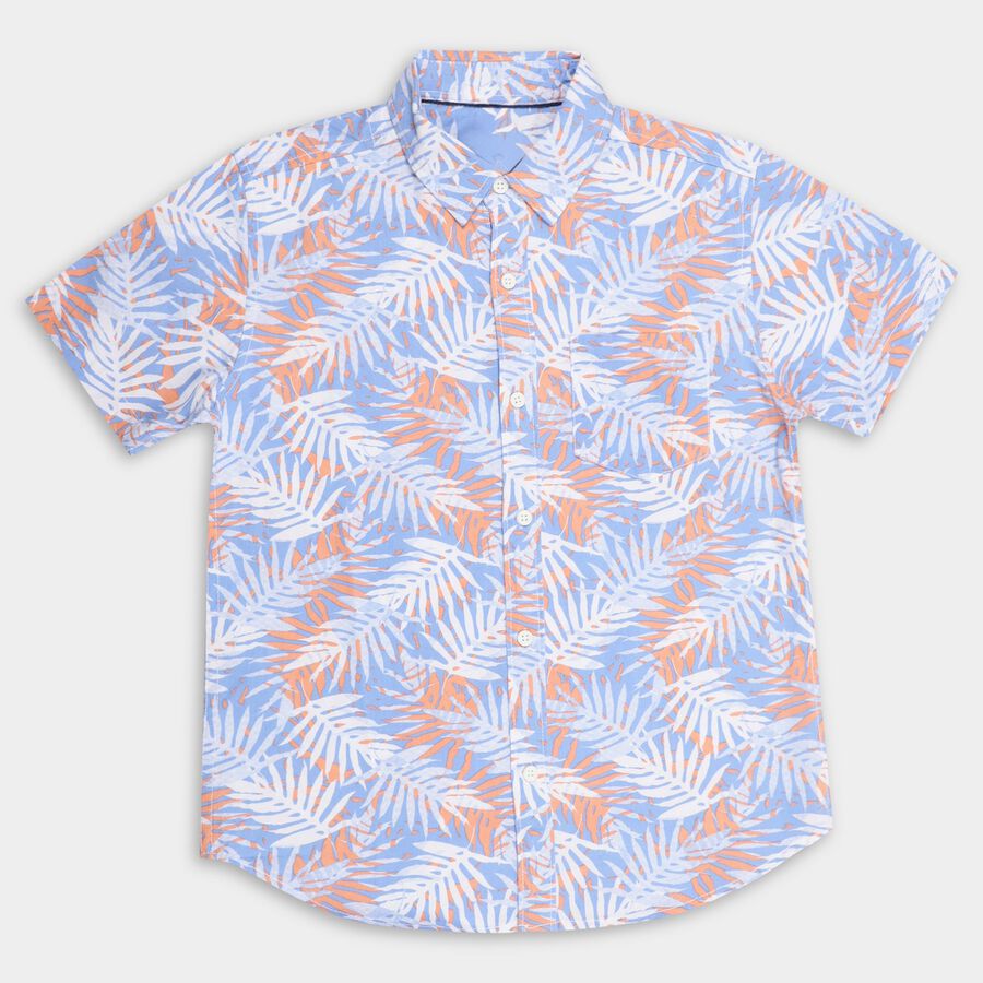 Boys' 100% Cotton Casual Shirt , Light Blue, large image number null