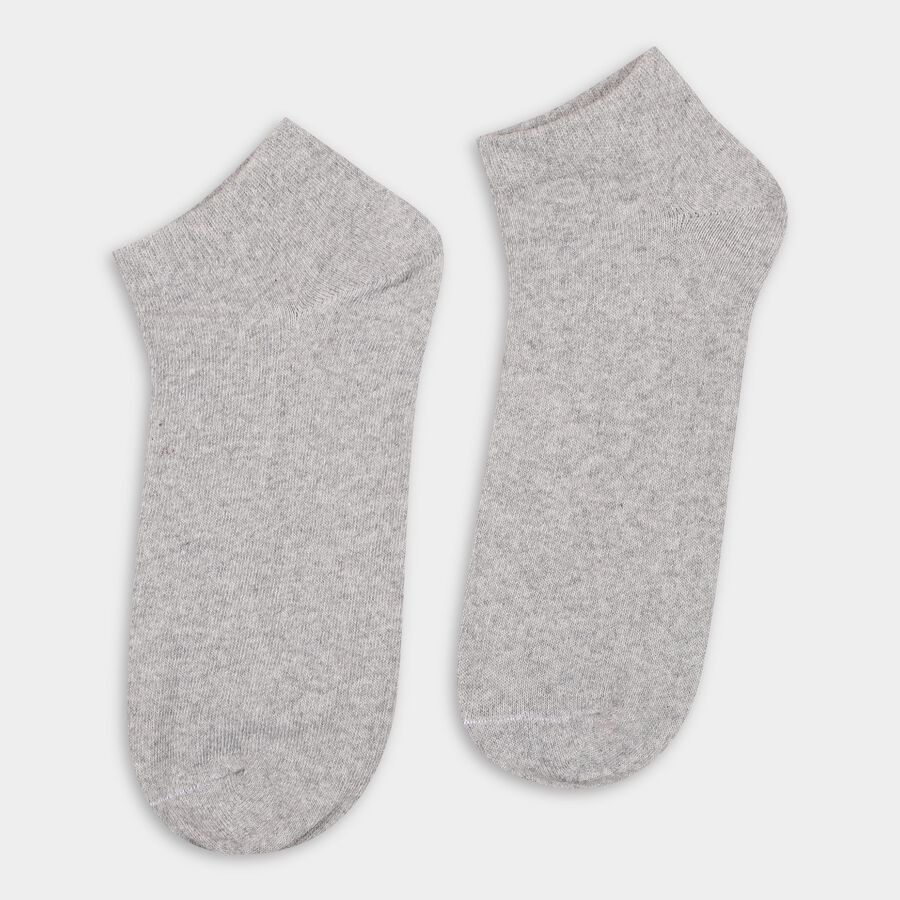 Men's Socks (Pack of 3), Melange Light Grey, large