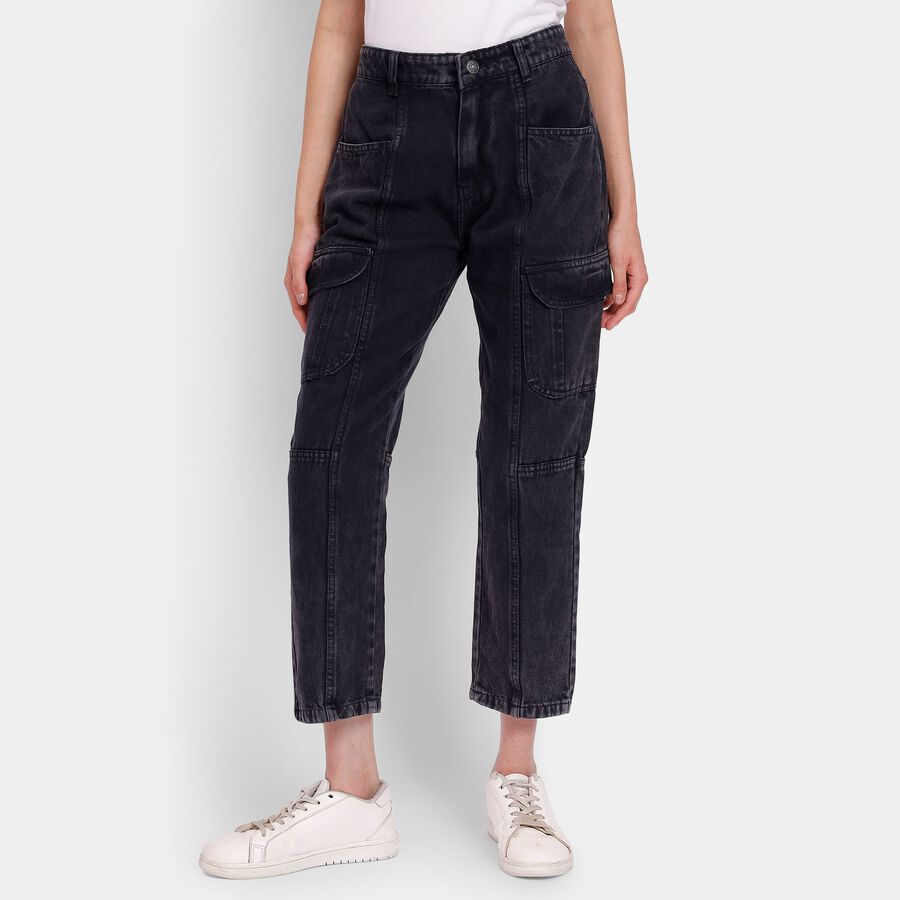 Ladies' Jeans, Black, large image number null