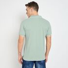 Men's Collared Half Sleeves T-Shirt, Aqua, small image number null