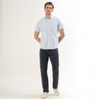 Men's Light Blue Cotton Half Sleeve Classic Casual Shirt, Light Blue, small