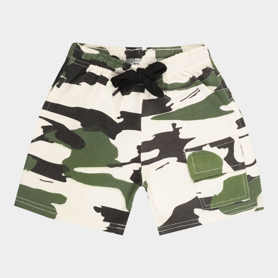 Boys All Over Print Bermuda, Olive, large image number null