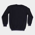 Boys Navy Blue Crew Neck Graphic Sweatshirt, नेवी ब्लू, small image number null