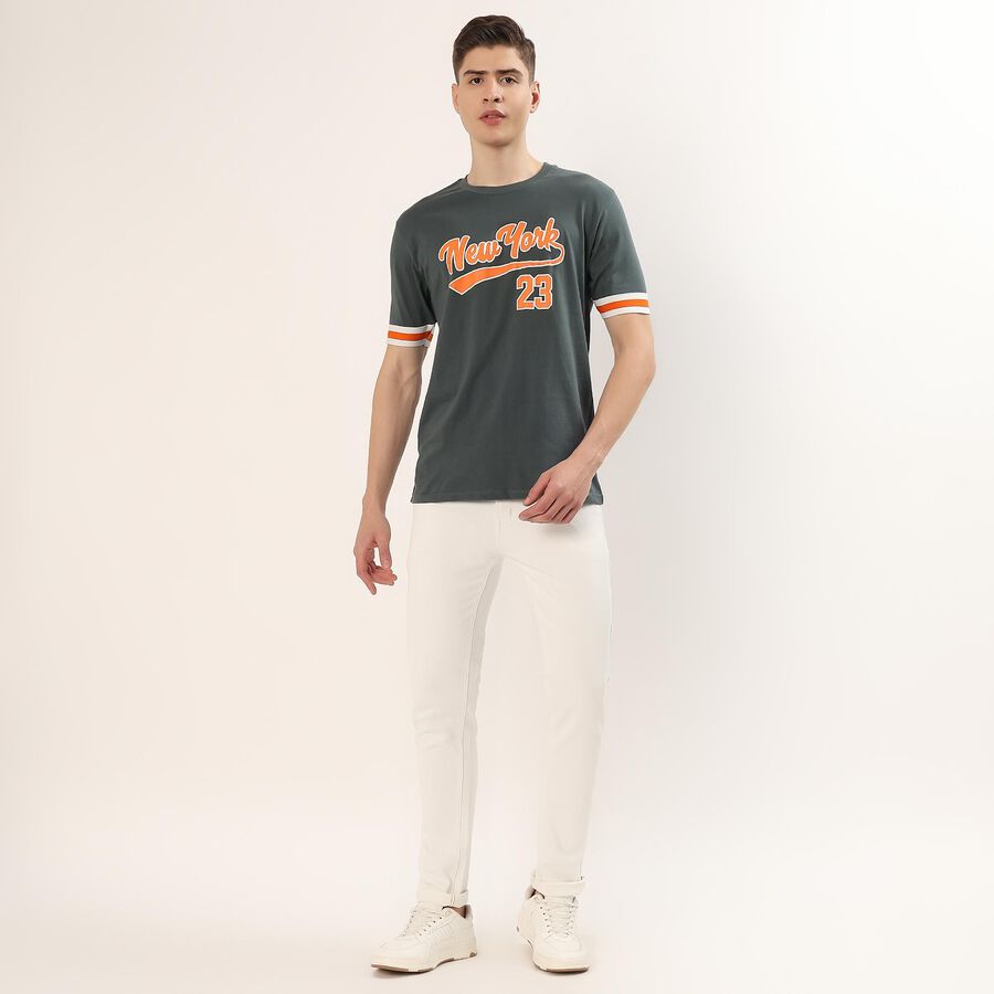 Men's White Slim Fit Stretchable Jeans, White, large