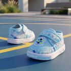 Boys' Light Blue Velcro Strap Sneakers, Blue, small
