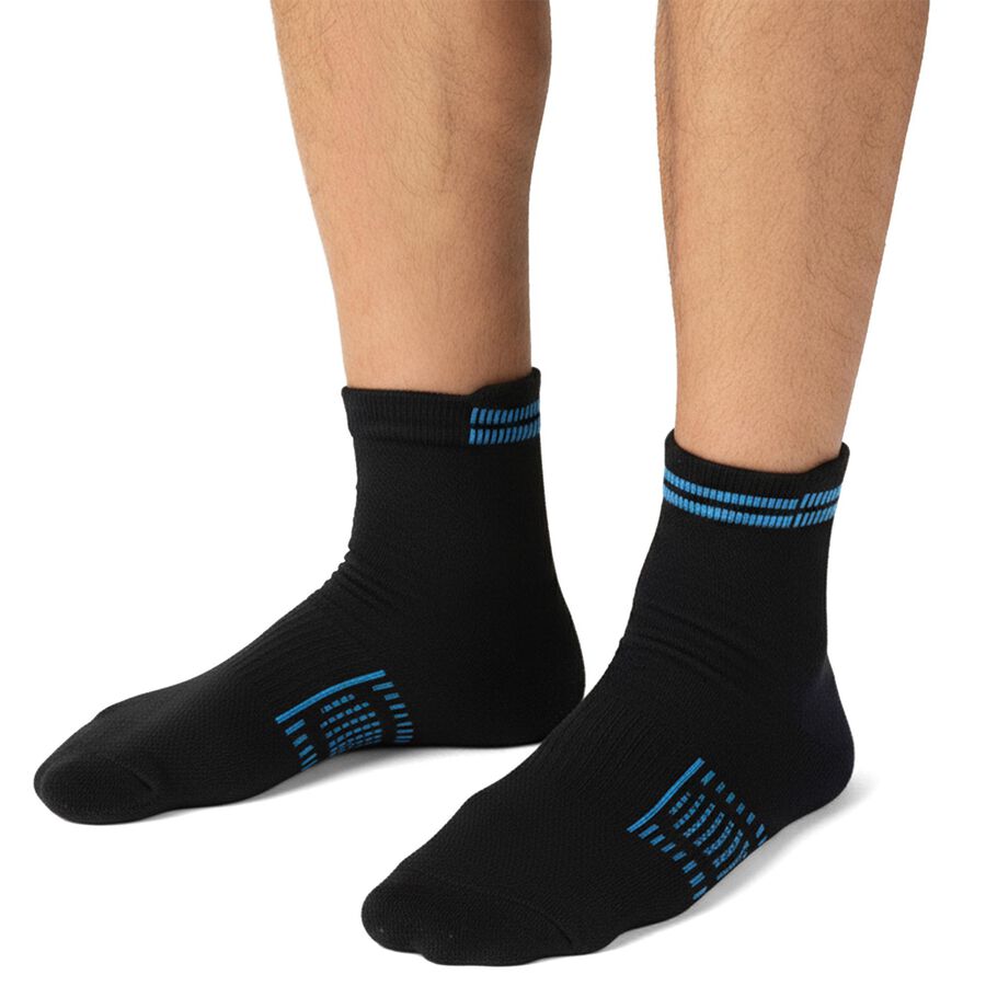 Men's Black and Gray Ankle Length Socks Pack of 3, नेवी ब्लू, large