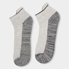 Men's Mixed Colors Ankle Sports Socks Pack of 3, Black, small