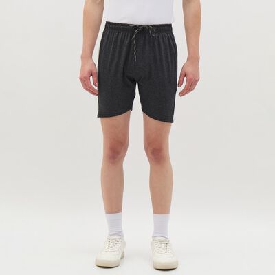 Men's Charcoal Black Regular Fit Active Bermuda Shorts