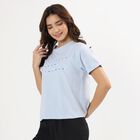 Ladies' Round Neck T-Shirt, Light Blue, small image number null