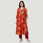 Women's Maroon Ethnic Set, Maroon, small