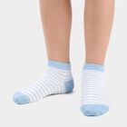 Boys' Regular Fit Printed Pack of 2 Socks ( Blue, Grey ), मिश्रित हल्का ग्रे, small