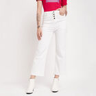 Overdyed High Rise Flared Jeans, सफ़ेद, small image number null