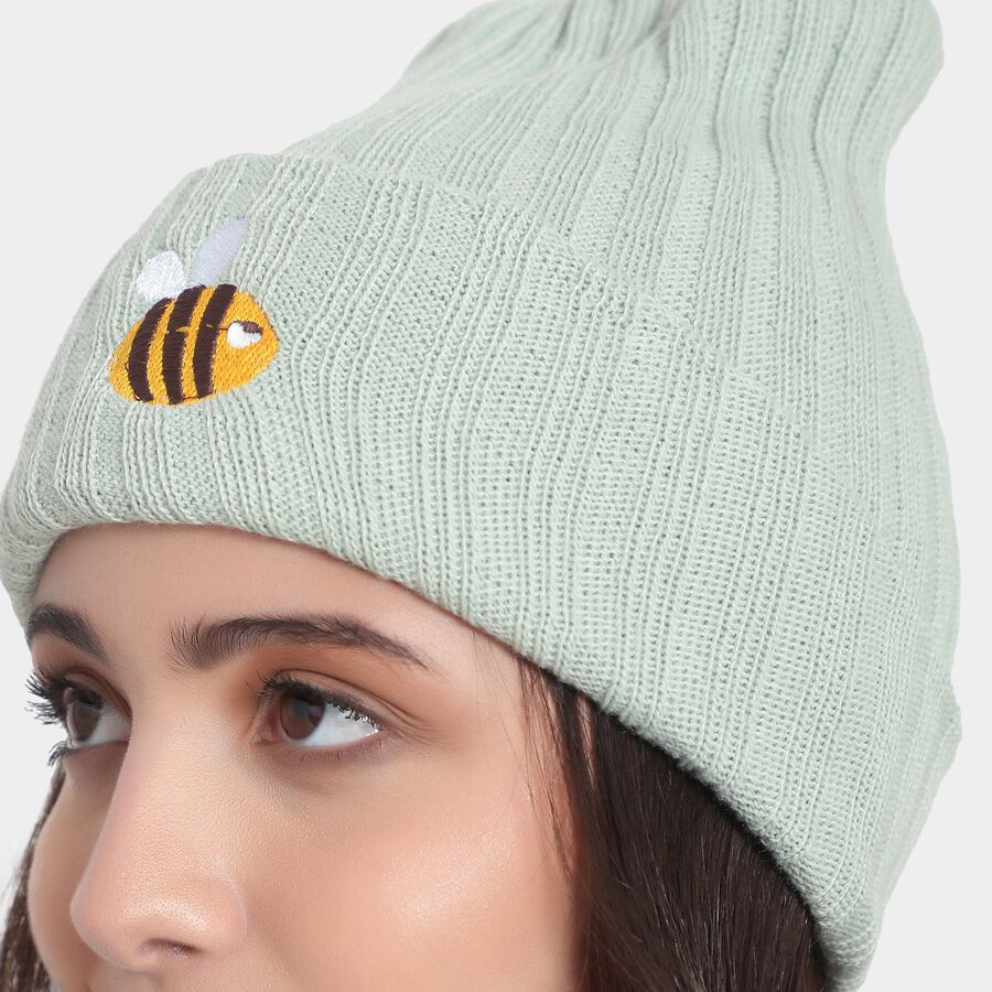 Solid Winter Cap, Light Green, large image number null