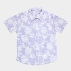 Boys Light Blue Cotton Classic Collar Casual Shirt, Light Blue, small